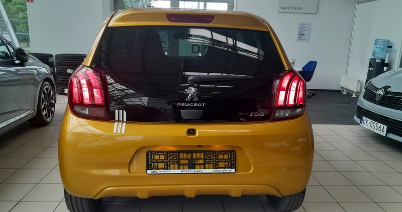 Peugeot 108 cena 39900 przebieg: 56762, rok produkcji 2017 z Wieluń małe 277